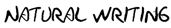 Natural Writing font preview